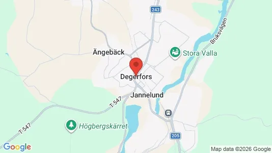 Apartments for rent i Degerfors - kort over placeringen