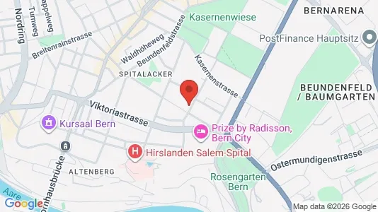 Apartments for rent i Bern-Mittelland - kort over placeringen