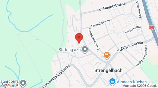 Apartments for rent i Zofingen - kort over placeringen