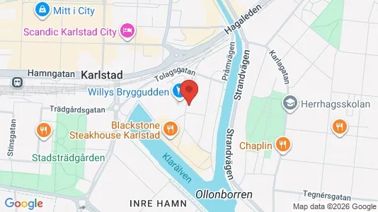 Apartments for rent i Karlstad - kort over placeringen