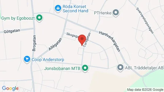 Apartments for rent i Gislaved - kort over placeringen