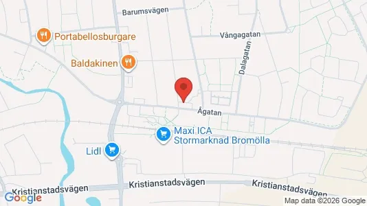 Apartments for rent i Bromölla - kort over placeringen