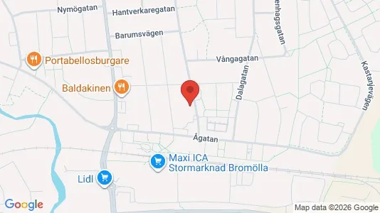 Apartments for rent i Bromölla - kort over placeringen