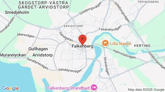 Apartments for rent i Falkenberg - kort over placeringen