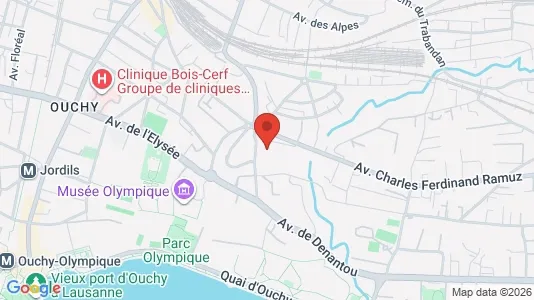 Apartments for rent i Lausanne - kort over placeringen