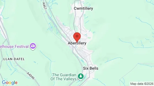 Houses for rent i Abertillery - Gwent - kort over placeringen