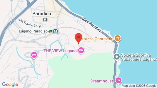 Apartments for rent i Lugano - kort over placeringen