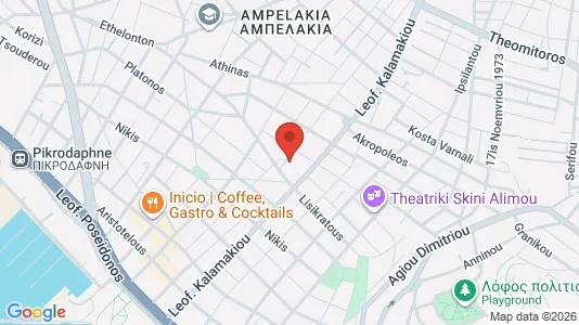 Apartments for rent i Alimos - kort over placeringen