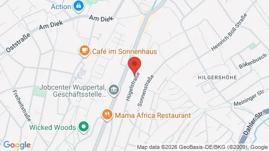 Apartments for rent i Wuppertal - kort over placeringen