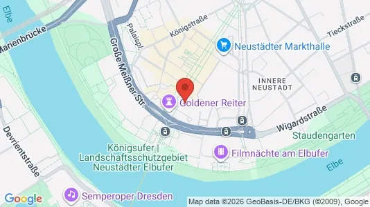 Apartments for rent i Dresden - kort over placeringen