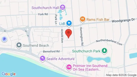 Apartments for rent i Southend-on-Sea - Essex - kort over placeringen