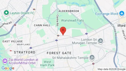 Houses for rent i London E7 - kort over placeringen