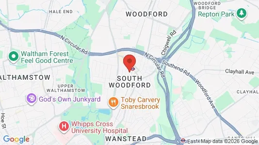 Apartments for rent i London E18 - kort over placeringen