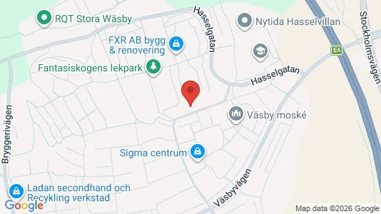 Apartments for rent i Upplands Väsby - kort over placeringen