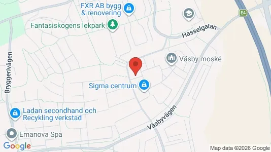 Apartments for rent i Upplands Väsby - kort over placeringen