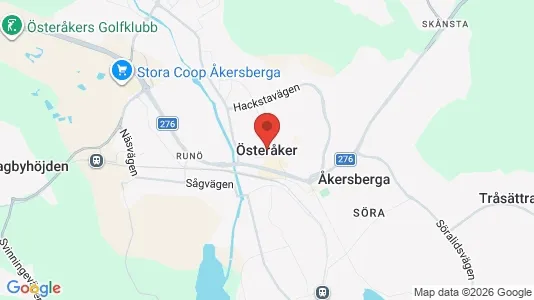 Rooms for rent i Österåker - kort over placeringen