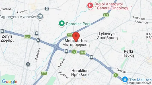 Apartments for rent i Metamorfosi - kort over placeringen