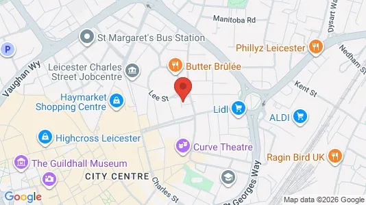 Apartments for rent i Leicester - Leicestershire - kort over placeringen