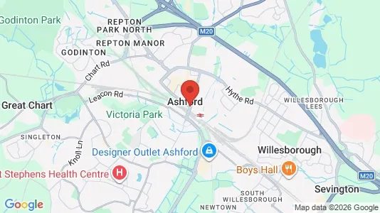 Apartments for rent i Ashford - Kent - kort over placeringen