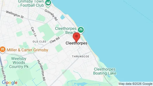 Houses for rent i Cleethorpes - South Humberside - kort over placeringen