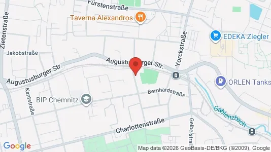 Apartments for rent i Chemnitz - kort over placeringen