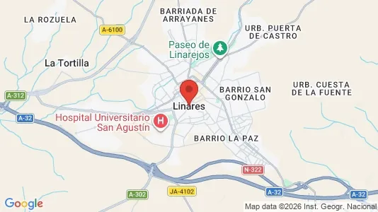 Apartments for rent i Linares - kort over placeringen