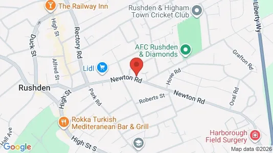 Apartments for rent i Rushden - Northamptonshire - kort over placeringen