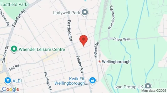 Apartments for rent i Wellingborough - Northamptonshire - kort over placeringen