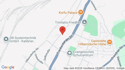 Apartments for rent i Chemnitz - kort over placeringen