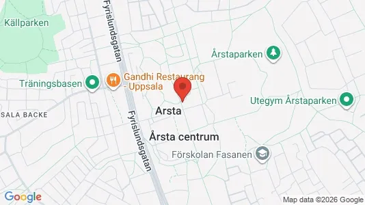 Apartments for rent i Uppsala - kort over placeringen