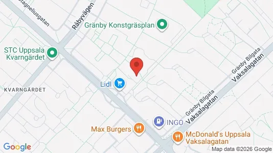 Apartments for rent i Uppsala - kort over placeringen