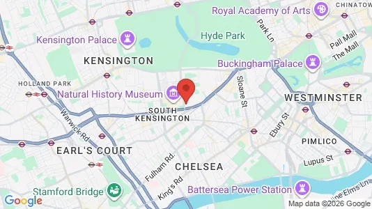 Apartments for rent i London SW7 - kort over placeringen