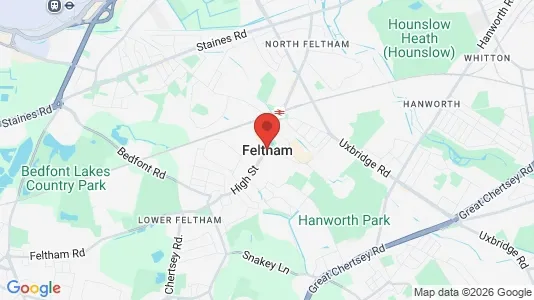 Houses for rent i Feltham - Middlesex - kort over placeringen