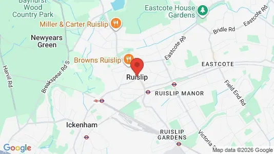Apartments for rent i Ruislip - Middlesex - kort over placeringen