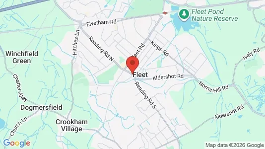 Houses for rent i Fleet - Hampshire - kort over placeringen