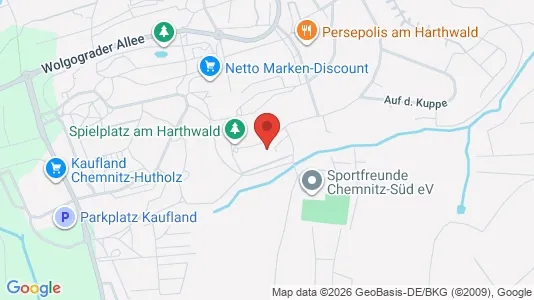 Apartments for rent i Chemnitz - kort over placeringen
