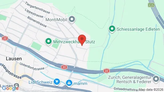 Apartments for rent i Liestal - kort over placeringen