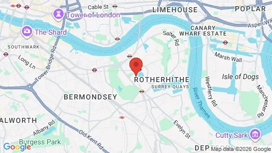 Apartments for rent i London SE16 - kort over placeringen