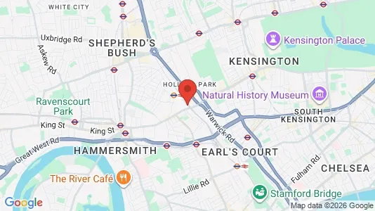Apartments for rent i London W14 - kort over placeringen