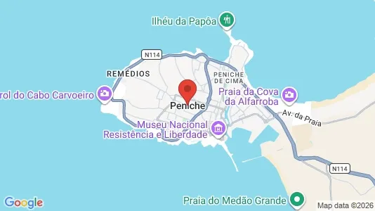 Apartments for rent i Peniche - kort over placeringen