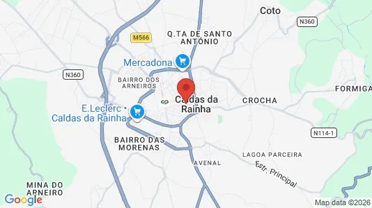 Apartments for rent i Caldas da Rainha - kort over placeringen
