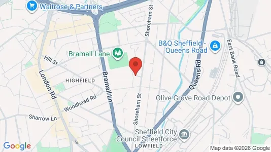 Apartments for rent i Sheffield - South Yorkshire - kort over placeringen