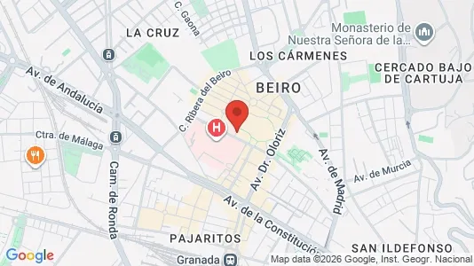 Apartments for rent i Granada - kort over placeringen