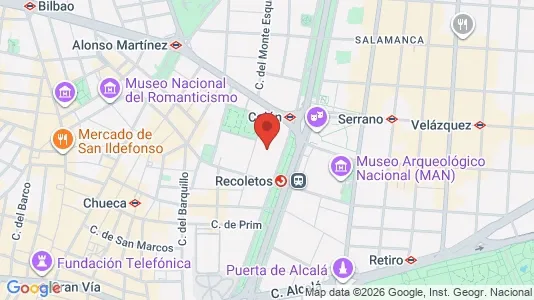 Apartments for rent i Madrid Centro - kort over placeringen