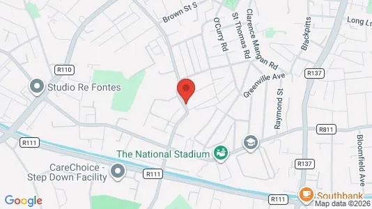 Apartments for rent i Dublin 8 - kort over placeringen