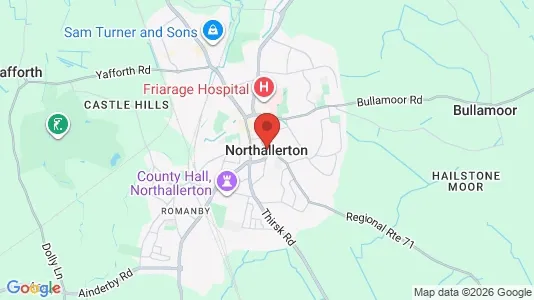 Houses for rent i Northallerton - North Yorkshire - kort over placeringen