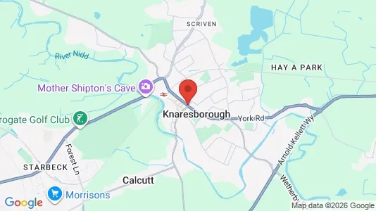 Houses for rent i Knaresborough - North Yorkshire - kort over placeringen