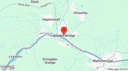 Houses for rent i Hebden Bridge - West Yorkshire - kort over placeringen