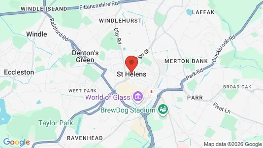 Houses for rent i St. helens - Merseyside - kort over placeringen