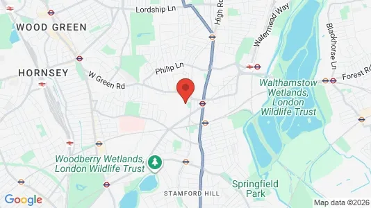 Apartments for rent i London N15 - kort over placeringen